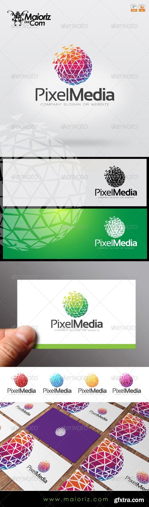 GraphicRiver - Pixel Media Logo Template - 7771549