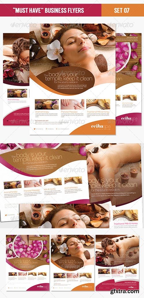 GraphicRiver - Must Have Business Flyers - Set 07 Beauty Spa - 4491466