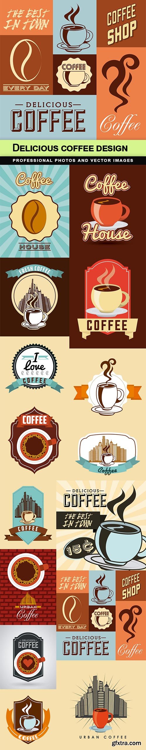 Delicious coffee design - 15 EPS