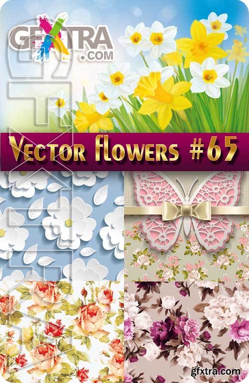 Vector flowers #65 - Stock Vector