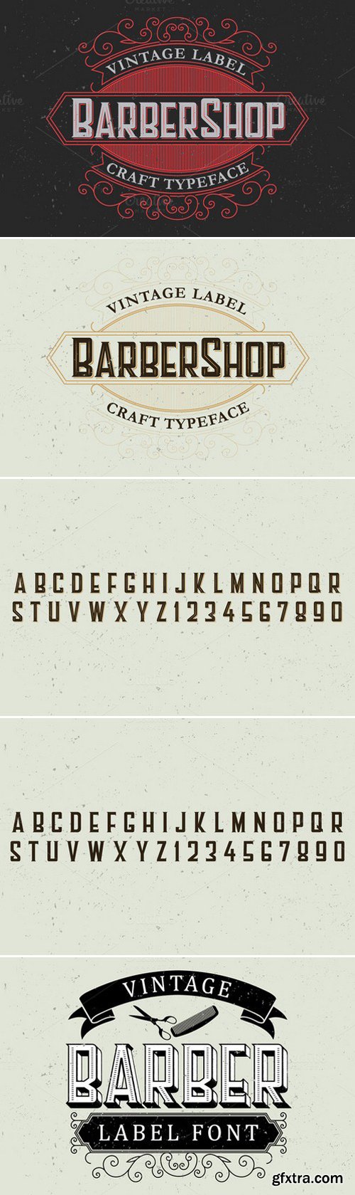 CM - Barber Label Typeface 436885