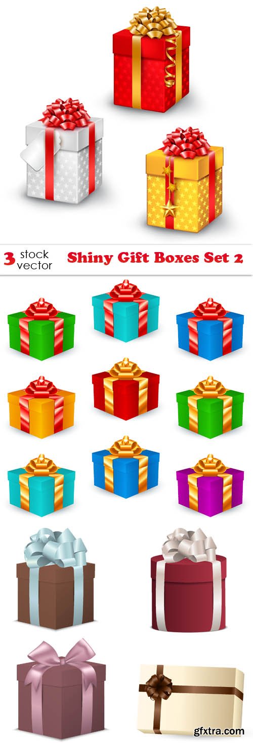 Vectors - Shiny Gift Boxes Set 2