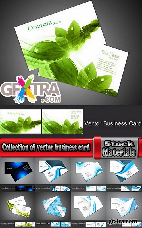 Collection of vector image flyer banner brochure business card #8-25 Eps