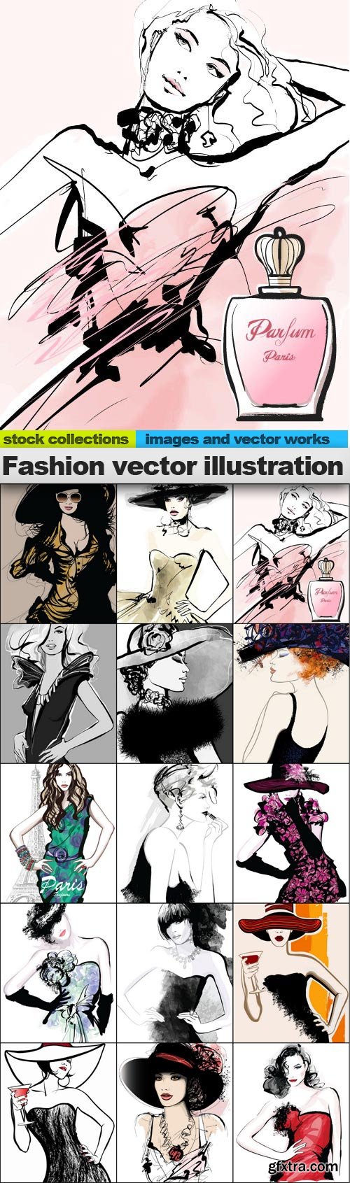 Fashion vector illustration, 15 x EPS