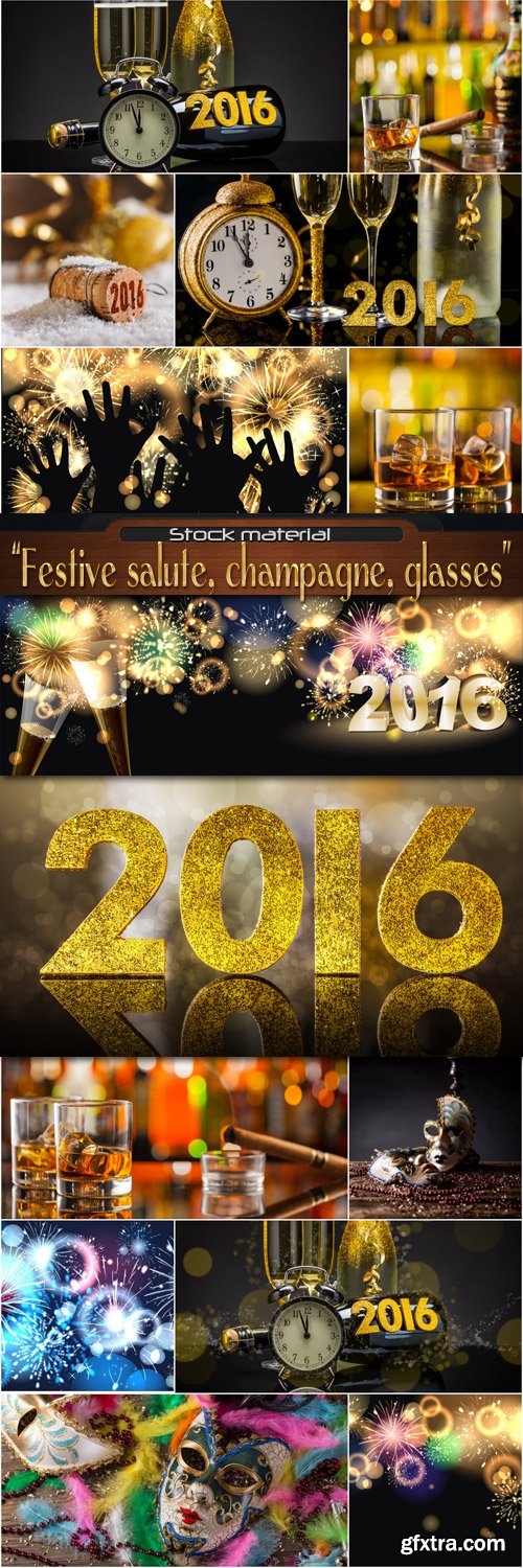 Festive salute, champagne, glasses ? 2016