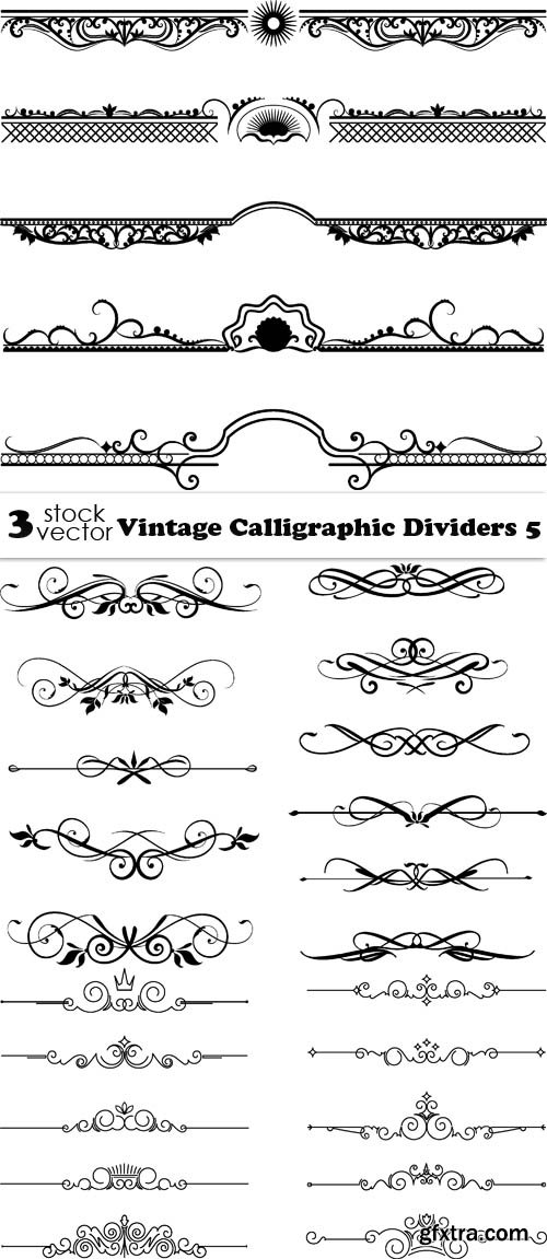 Vectors - Vintage Calligraphic Dividers 5
