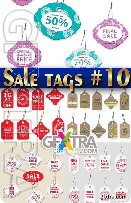 Sale tags #10 - Stock Vector
