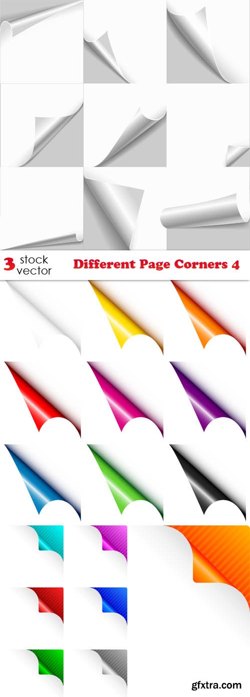 Vectors - Different Page Corners 4