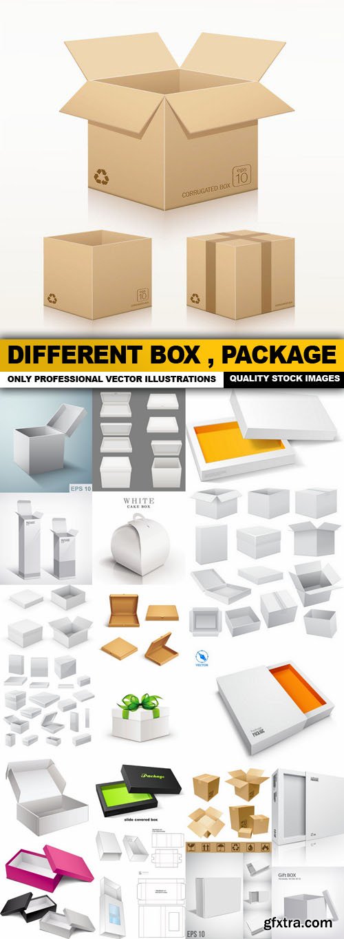 Different Box , Package - 20 Vector