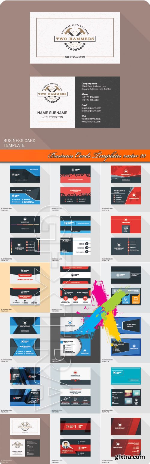 Business Cards Templates vector 20