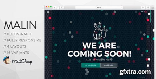 ThemeForest - MALIN v1.0 - Perfect Coming Soon Template - 12442081