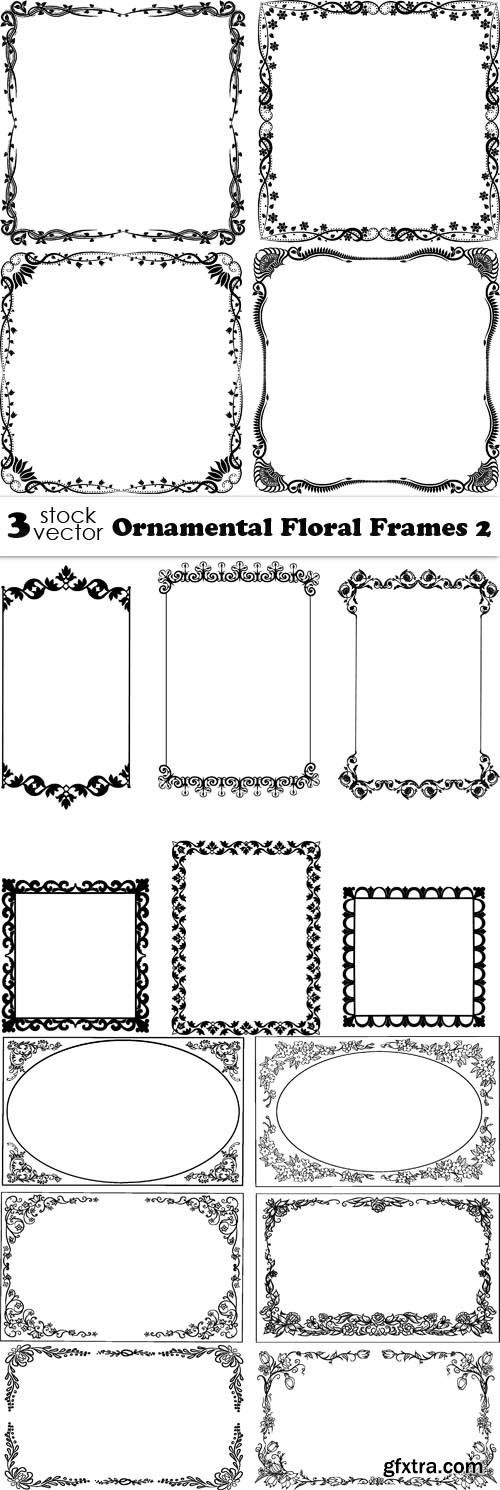 Vectors - Ornamental Floral Frames 2
