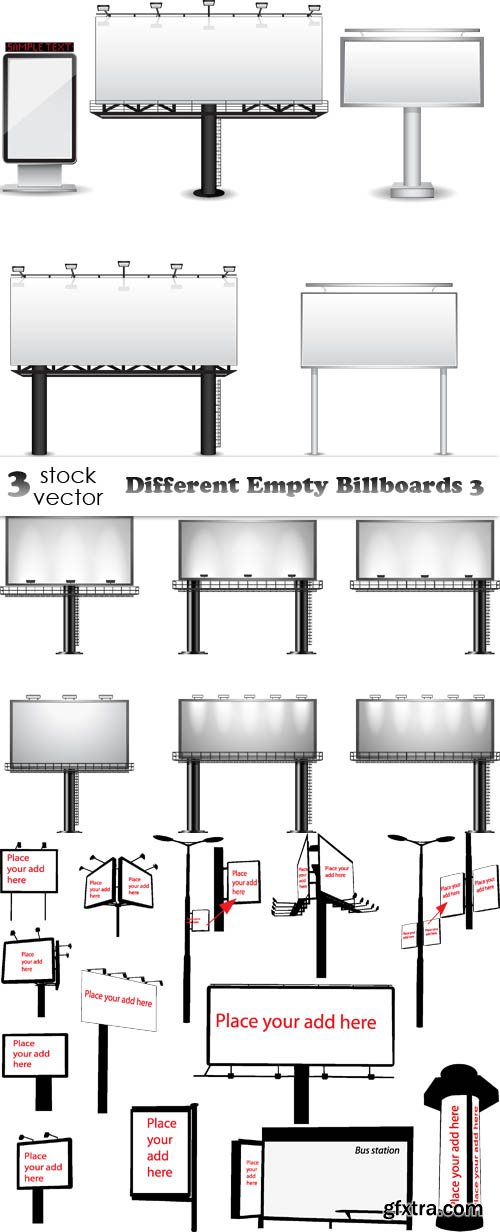 Vectors - Different Empty Billboards 3