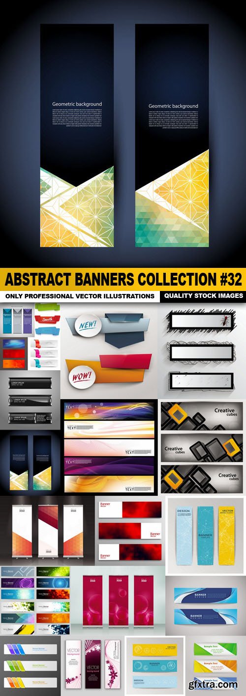 Abstract Banners Collection #32 - 20 Vectors