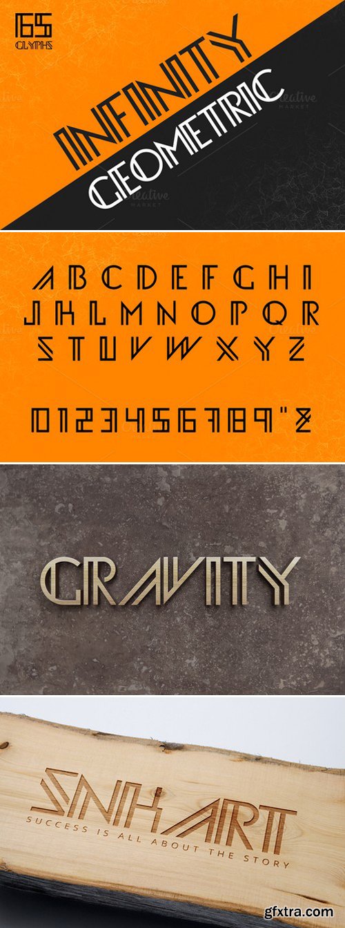 CM - Infinity Geometric Font 440066