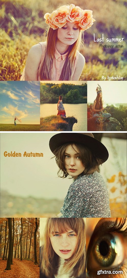 Photoshop Actions - Last Summer & Golden Autumn