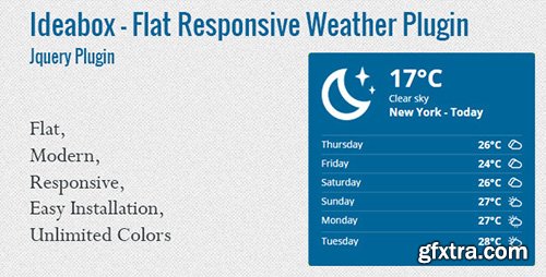CodeCanyon - Ideabox - Flat Responsive Weather Plugin v1.0 - 12406103