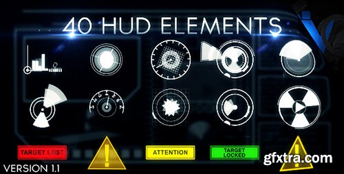 Videohive Hud Elements 40 3985534