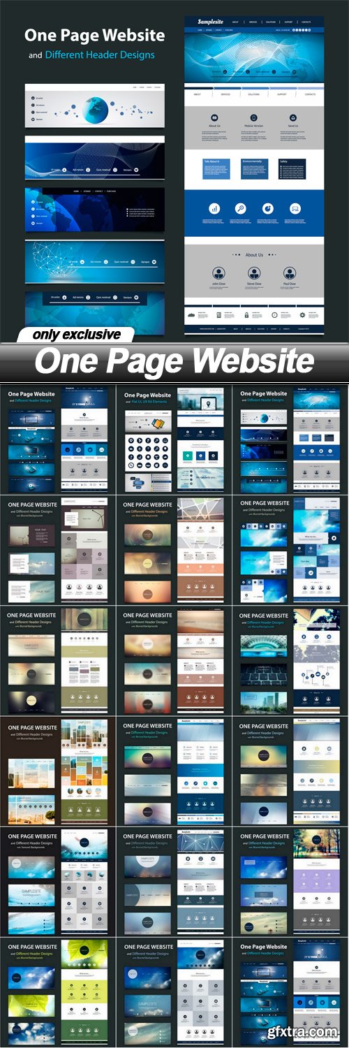 One Page Website - 17 EPS
