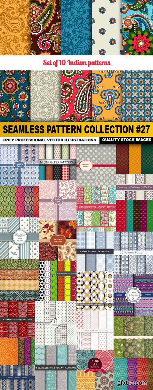 Seamless Pattern Collection #27 - 27 Vector
