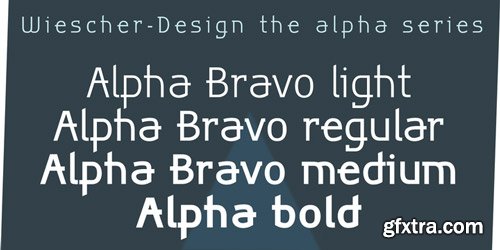 Alpha Bravo Font Family $80