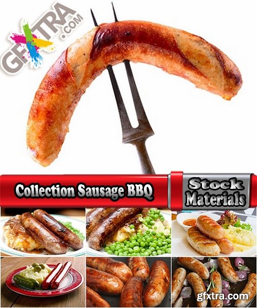 Collection Sausage BBQ sausages mashed puree 25 HQ Jpeg