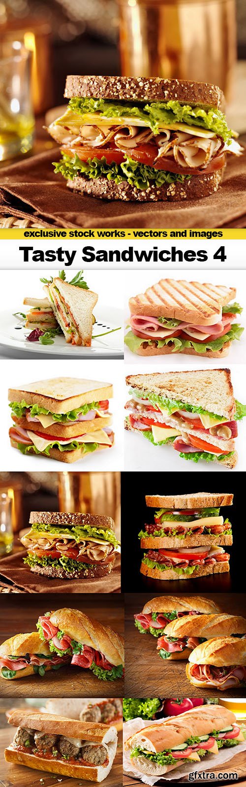 Tasty Sandwiches 4 - 10xUHQ JPEG