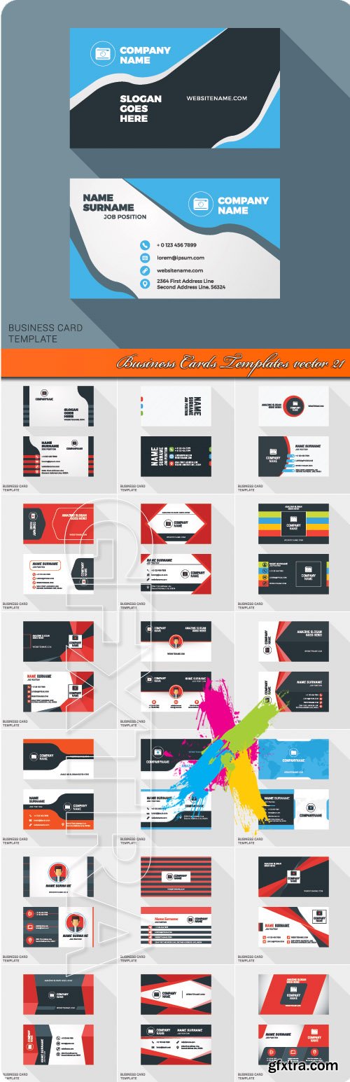 Business Cards Templates vector 21
