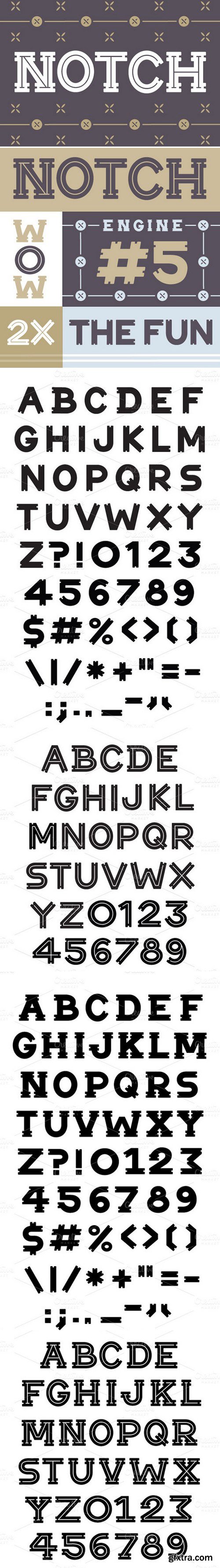 CM - Notch Slab Serif Fonts