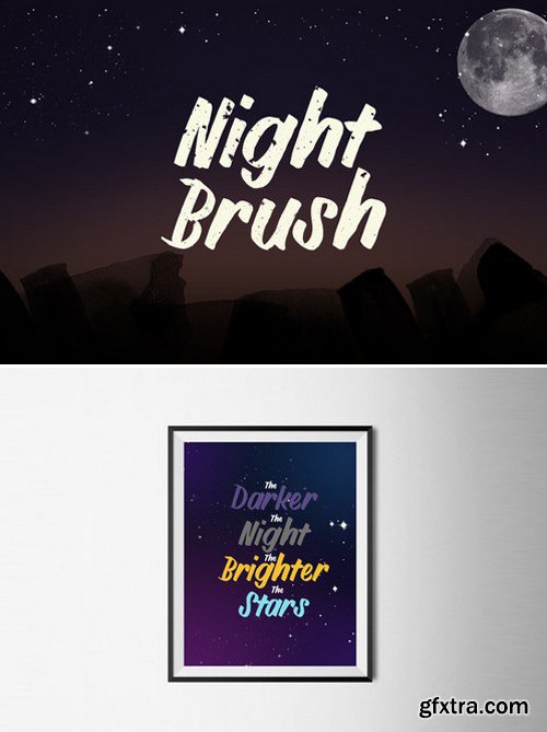 CM - Nightbrush Display Font 450003