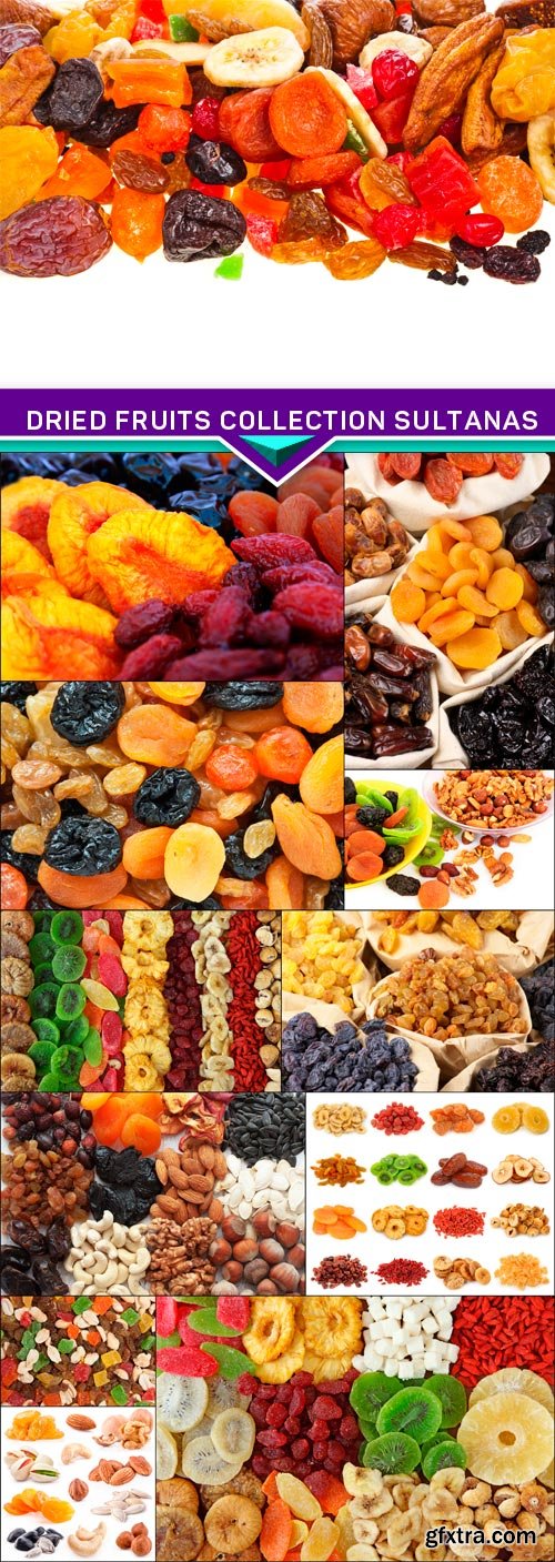 Dried fruits collection sultanas,kiwi,dates,apricots 12x JPEG