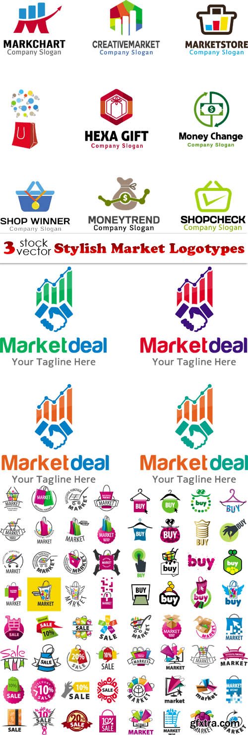 Vectors - Stylish Market Logotypes