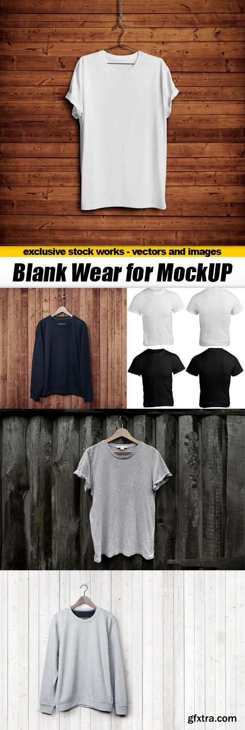 Blank wear MockUP - 5 JPEGs