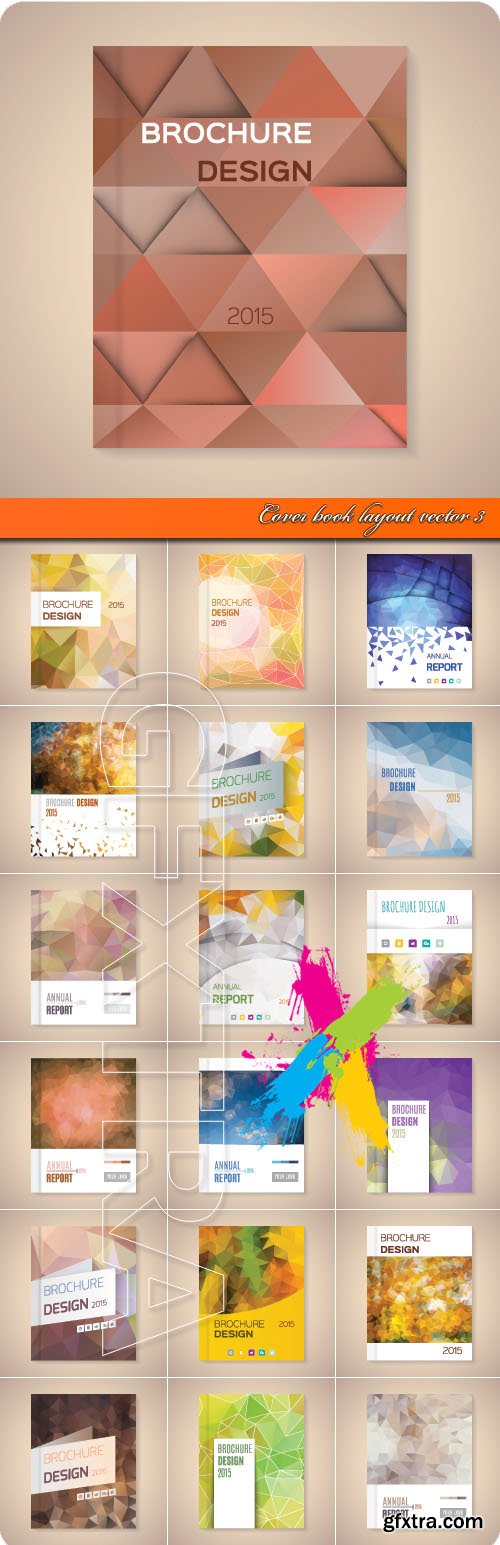 Cover book brochure layout vector