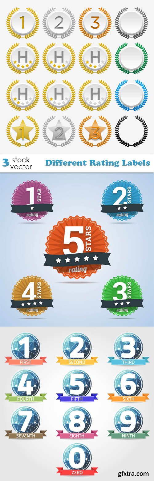 Vectors - Different Rating Labels