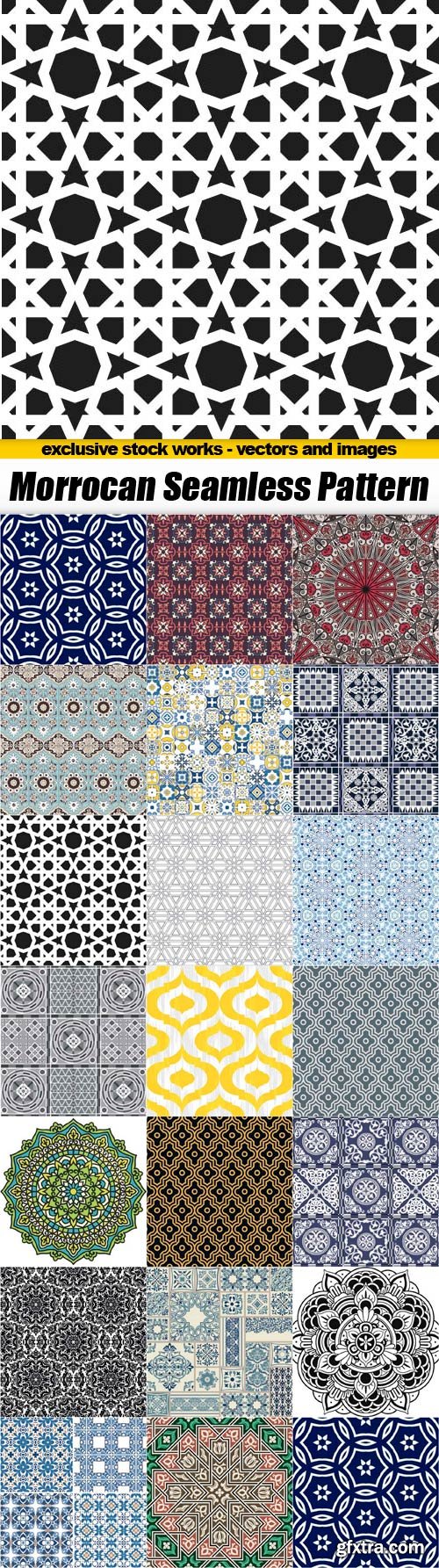 Moroccan seamless Patterns - 20x EPS