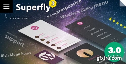 CodeCanyon - Superfly v3.0.1 - Responsive WordPress Menu Plugin - 8012790