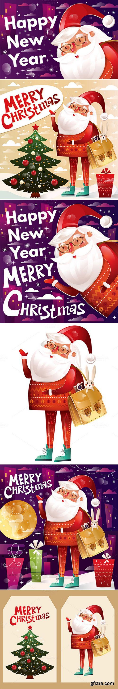 CM - Christmas illustrations with Santa 450682