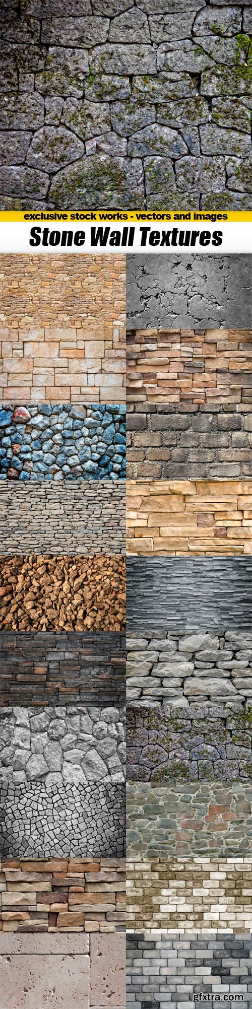 Stone Walls Texture - 20x JPEGs