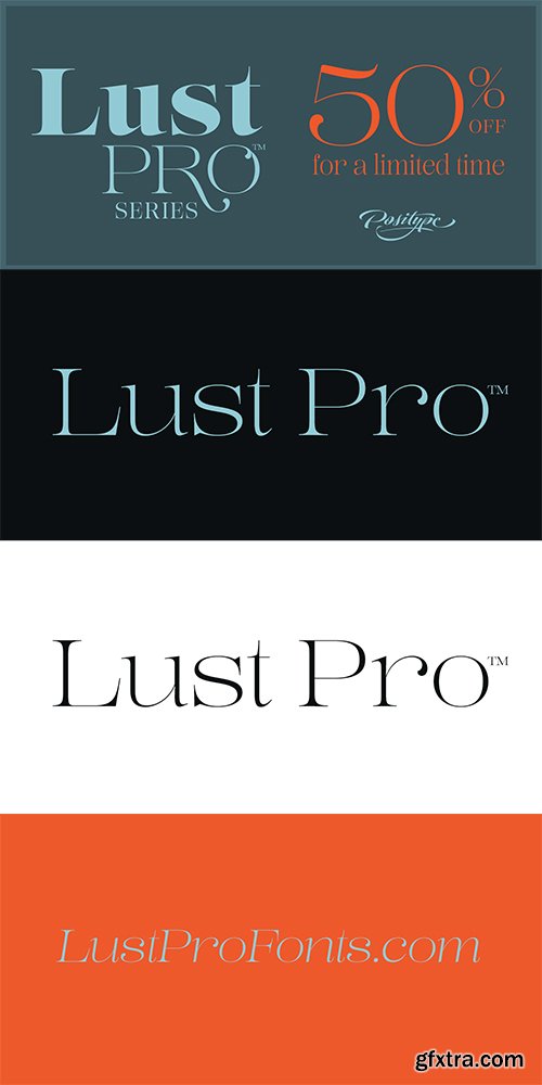 Lust Pro Font Family - 30 FONTS $1500