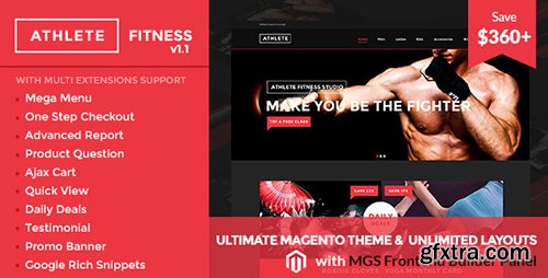 ThemeForest - Athlete | Fitness v1.0.5 - Multipurpose Magento theme - 10859299