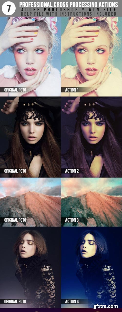 GraphicRiver - 7 Professional Cross Processing Photo Actions - 2792765