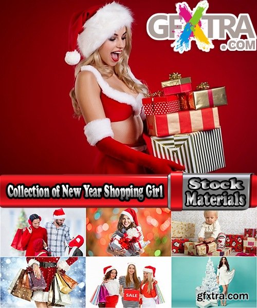 Collection of New Year Shopping Girl Christmas shopping 25 HQ Jpeg