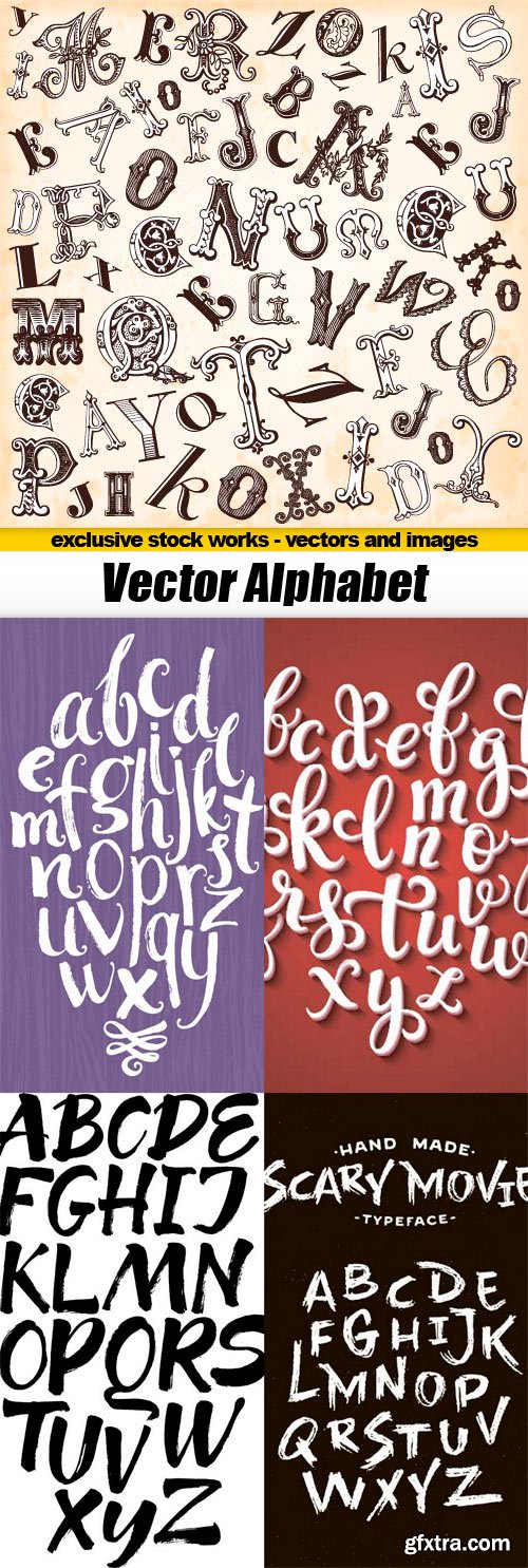 Vector Alphabet pack - 5x EPS