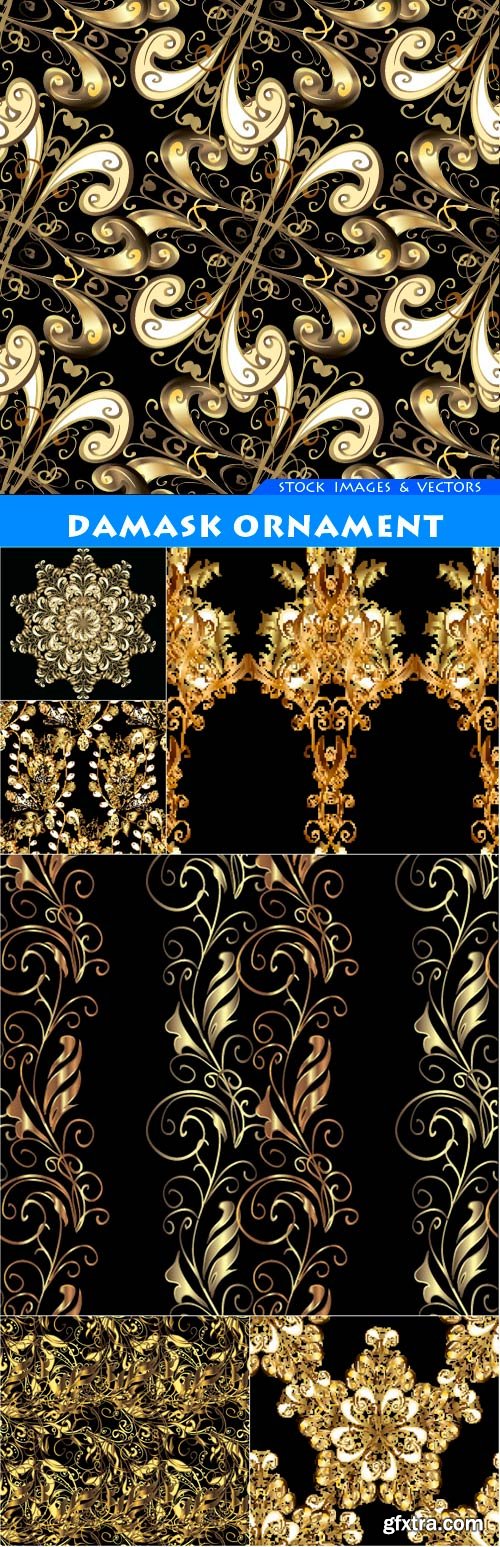 Damask ornament 7X EPS