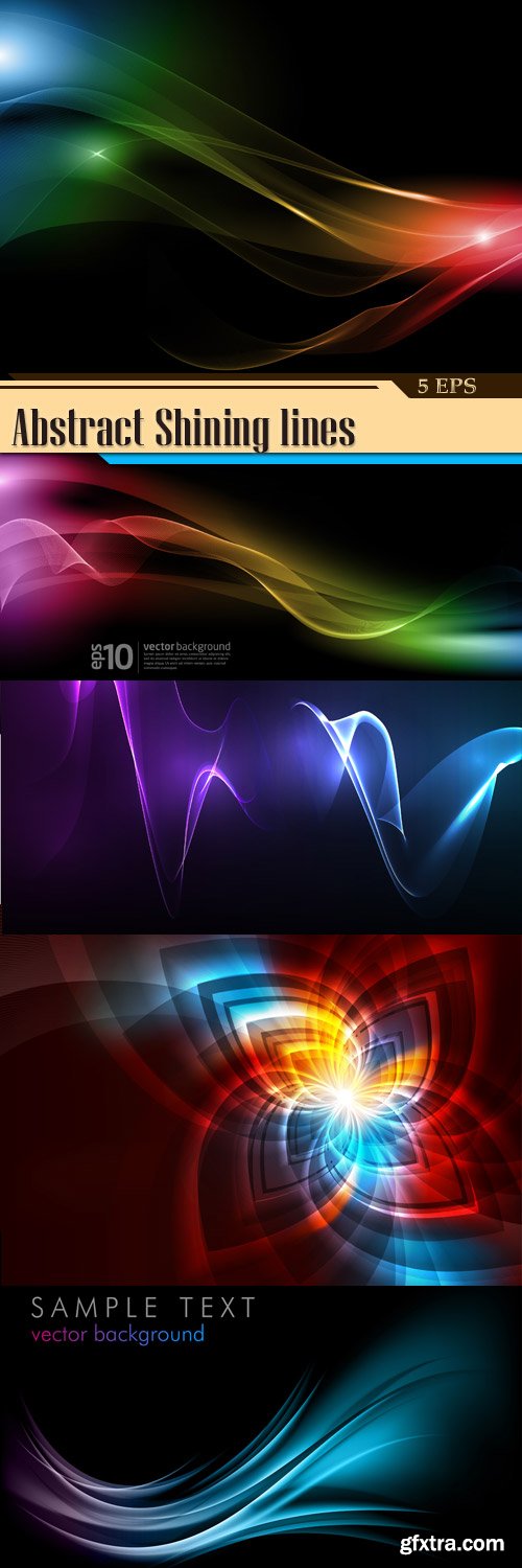 Abstract Shining lines backgrounds