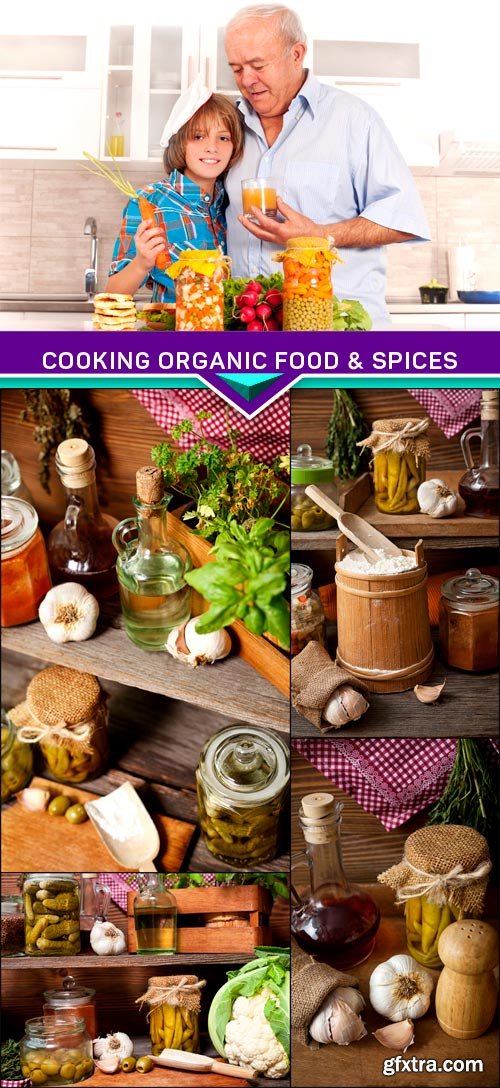 Сooking organic food & spices 5x JPEG