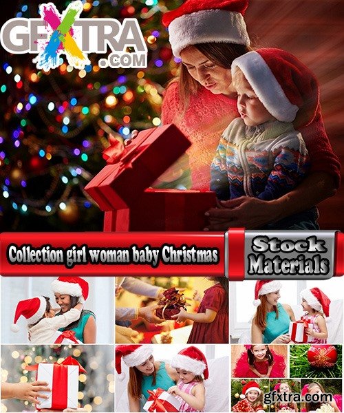 Collection girl woman baby children gift Christmas New Year holiday 25 HQ Jpeg