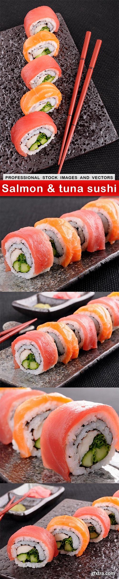 Salmon & tuna sushi - 5 UHQ JPEG