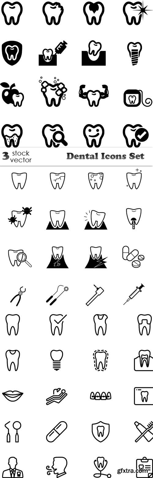 Vectors - Dental Icons Set